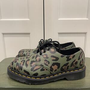 New Dr. Martens 1461 Skull Leopard Print Oxford Size 6